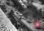 Image of train derailed Catalonia Spain, 1949, second 12 stock footage video 65675069311