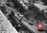 Image of train derailed Catalonia Spain, 1949, second 13 stock footage video 65675069311
