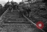 Image of train derailed Catalonia Spain, 1949, second 31 stock footage video 65675069311