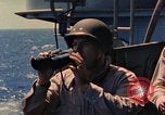 Image of U.S. Cruiser, USS Chester (CA-27) Pacific Ocean, 1945, second 3 stock footage video 65675069343