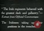 Image of Irish troops Europe, 1918, second 1 stock footage video 65675069362