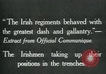 Image of Irish troops Europe, 1918, second 3 stock footage video 65675069362