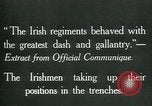 Image of Irish troops Europe, 1918, second 4 stock footage video 65675069362