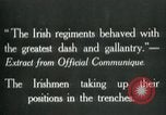 Image of Irish troops Europe, 1918, second 5 stock footage video 65675069362