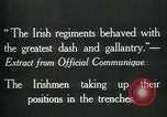 Image of Irish troops Europe, 1918, second 7 stock footage video 65675069362