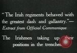 Image of Irish troops Europe, 1918, second 9 stock footage video 65675069362