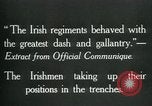 Image of Irish troops Europe, 1918, second 11 stock footage video 65675069362