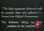 Image of Irish troops Europe, 1918, second 12 stock footage video 65675069362