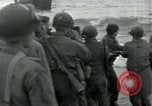 Image of Rope line rescue of landing craft on D-Day Normandy France, 1944, second 18 stock footage video 65675069372