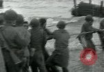 Image of Rope line rescue of landing craft on D-Day Normandy France, 1944, second 19 stock footage video 65675069372