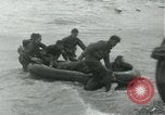 Image of Rope line rescue of landing craft on D-Day Normandy France, 1944, second 52 stock footage video 65675069372