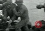 Image of Rope line rescue of landing craft on D-Day Normandy France, 1944, second 60 stock footage video 65675069372