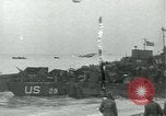 Image of Omaha Beach D-Day landing crafts Normandy France, 1944, second 4 stock footage video 65675069373
