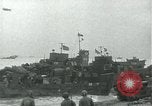 Image of Omaha Beach D-Day landing crafts Normandy France, 1944, second 11 stock footage video 65675069373