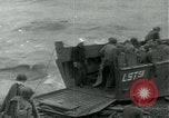 Image of Omaha Beach D-Day landing crafts Normandy France, 1944, second 60 stock footage video 65675069373