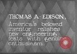 Immagine di Thomas Alva Edison Kearny New Jersey USA, 1928, secondo 12 filmato di repertorio 65675069395