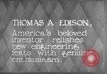 Immagine di Thomas Alva Edison Kearny New Jersey USA, 1928, secondo 13 filmato di repertorio 65675069395