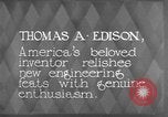 Immagine di Thomas Alva Edison Kearny New Jersey USA, 1928, secondo 14 filmato di repertorio 65675069395