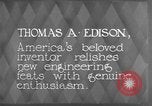 Immagine di Thomas Alva Edison Kearny New Jersey USA, 1928, secondo 16 filmato di repertorio 65675069395