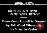 Image of Prince Carto Ruspoli Detroit Michigan USA, 1934, second 5 stock footage video 65675069405
