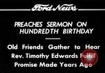 Image of Reverend Timothy Edwards Washington DC USA, 1934, second 13 stock footage video 65675069407