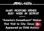 Standbild Mary Pickford Detroit Michigan USA, 1934, aus Sekunde 8 historischem Filmmaterial Videoclip 65675069408
