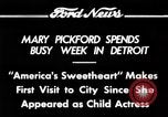 Standbild Mary Pickford Detroit Michigan USA, 1934, aus Sekunde 9 historischem Filmmaterial Videoclip 65675069408