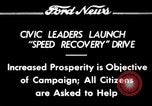 Standbild Speed Recovery Kampagne United States USA, 1934, aus Sekunde 1 historischem Filmmaterial Videoclip 65675069409