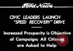 Standbild Speed Recovery Kampagne United States USA, 1934, aus Sekunde 7 historischem Filmmaterial Videoclip 65675069409