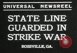 Immagine di Lavoratori in sciopero Rossville Georgia USA, 1935, secondo 5 filmato di repertorio 65675069439