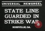 Immagine di Lavoratori in sciopero Rossville Georgia USA, 1935, secondo 6 filmato di repertorio 65675069439