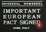 Immagine di Patto europeo firmato Roma Italia, 1935, secondo 1 filmato di repertorio 65675069440