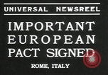 Immagine di Patto europeo firmato Roma Italia, 1935, secondo 3 filmato di repertorio 65675069440