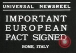 Immagine di Patto europeo firmato Roma Italia, 1935, secondo 5 filmato di repertorio 65675069440