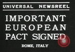 Immagine di Patto europeo firmato Roma Italia, 1935, secondo 6 filmato di repertorio 65675069440