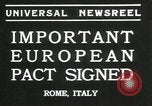 Immagine di Patto europeo firmato Roma Italia, 1935, secondo 7 filmato di repertorio 65675069440