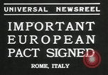 Immagine di Patto europeo firmato Roma Italia, 1935, secondo 9 filmato di repertorio 65675069440
