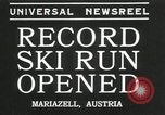 Image ski run ouvert Mariazell Autriche, 1935, de la seconde 1 séquences d'archives historiques vidéo 65675069444