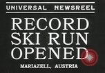 Image ski run ouvert Mariazell Autriche, 1935, de la seconde 5 séquences d'archives historiques vidéo 65675069444