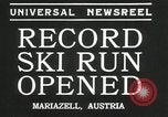 Image ski run ouvert Mariazell Autriche, 1935, de la seconde 6 séquences d'archives historiques vidéo 65675069444