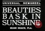 Image of girls enjoy Miami Beach Florida USA, 1935, second 4 stock footage video 65675069445