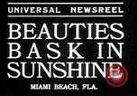 Image of girls enjoy Miami Beach Florida USA, 1935, second 5 stock footage video 65675069445