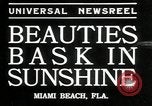 Image of girls enjoy Miami Beach Florida USA, 1935, second 6 stock footage video 65675069445