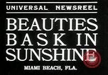 Image of girls enjoy Miami Beach Florida USA, 1935, second 7 stock footage video 65675069445
