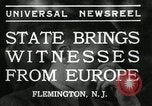 Image of Hauptmann trial Flemington New Jersey USA, 1935, second 9 stock footage video 65675069446