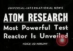 Immagine di Reattore di prova Idaho United States USA, 1954, secondo 1 filmato di repertorio 65675069471