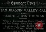 Standbild Bewässerung land San Joaquin Valley California USA, 1918, aus Sekunde 1 historischem Filmmaterial Videoclip 65675069479
