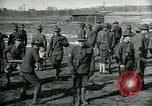 Image of British officer and soldier engage US troops in bayonet drill France, 1917, second 5 stock footage video 65675069496