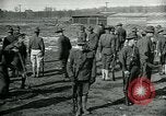 Image of British officer and soldier engage US troops in bayonet drill France, 1917, second 6 stock footage video 65675069496