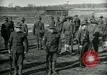 Image of British officer and soldier engage US troops in bayonet drill France, 1917, second 8 stock footage video 65675069496